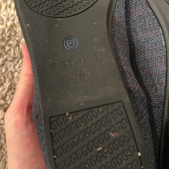 Navy Blue Purple Pattern Rothy’s Women’s Loafer Slip On 8.5 - Picture 5 of 6